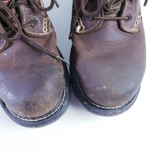 Thorogood  Men's 9W Gen-Flex2 6" Non Slip Soft Toe Leather Work Boots Brown - Picture 7 of 11